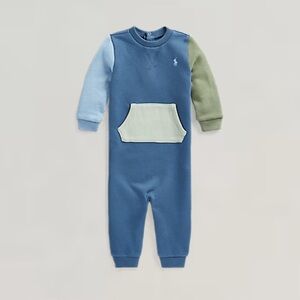 Ralph Lauren Color-Blocked Fleece Coverall